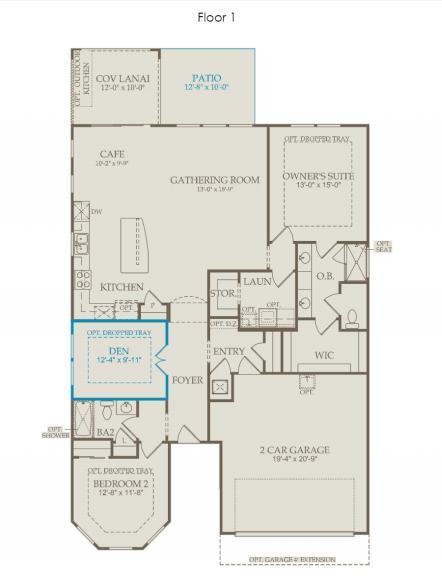 23 Bridge Oak Lane St. Augustine, FL 32095 - Photo 2 of 2 Abbeyville Floor Plan