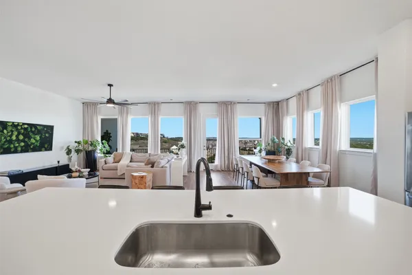 a table and chairs in the patio