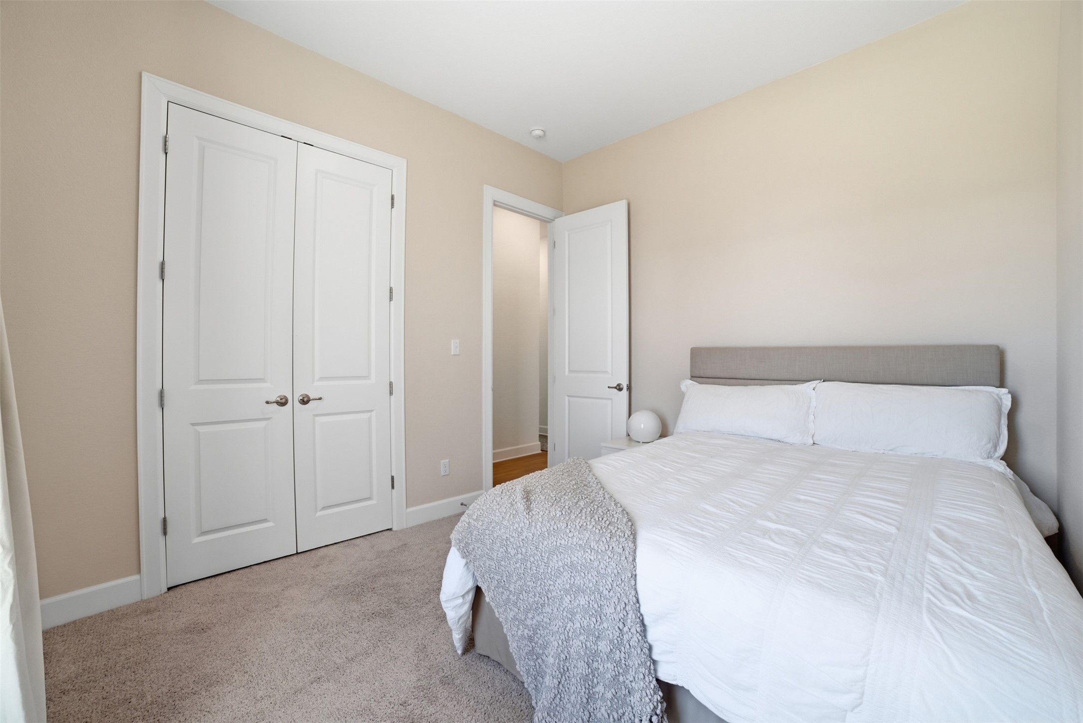 256 Smoke Tree Circle Dripping Springs, TX 78620 - Photo 28 of 40 a bedroom with a bed and a closet