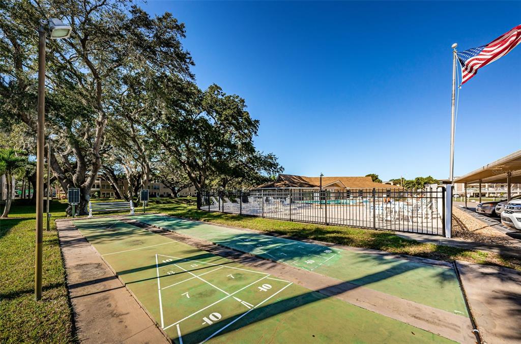 920 Virginia Street, Unit 302 Dunedin, FL 34698 - Photo 66 of 66 a view of a tennis ground with large trees