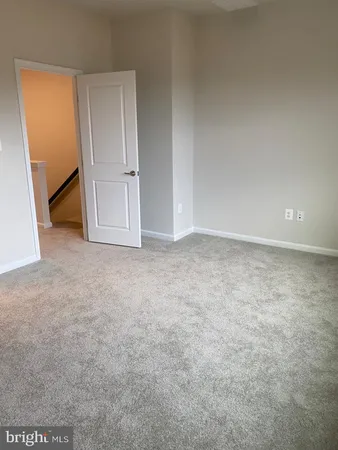 an empty room with an entryway