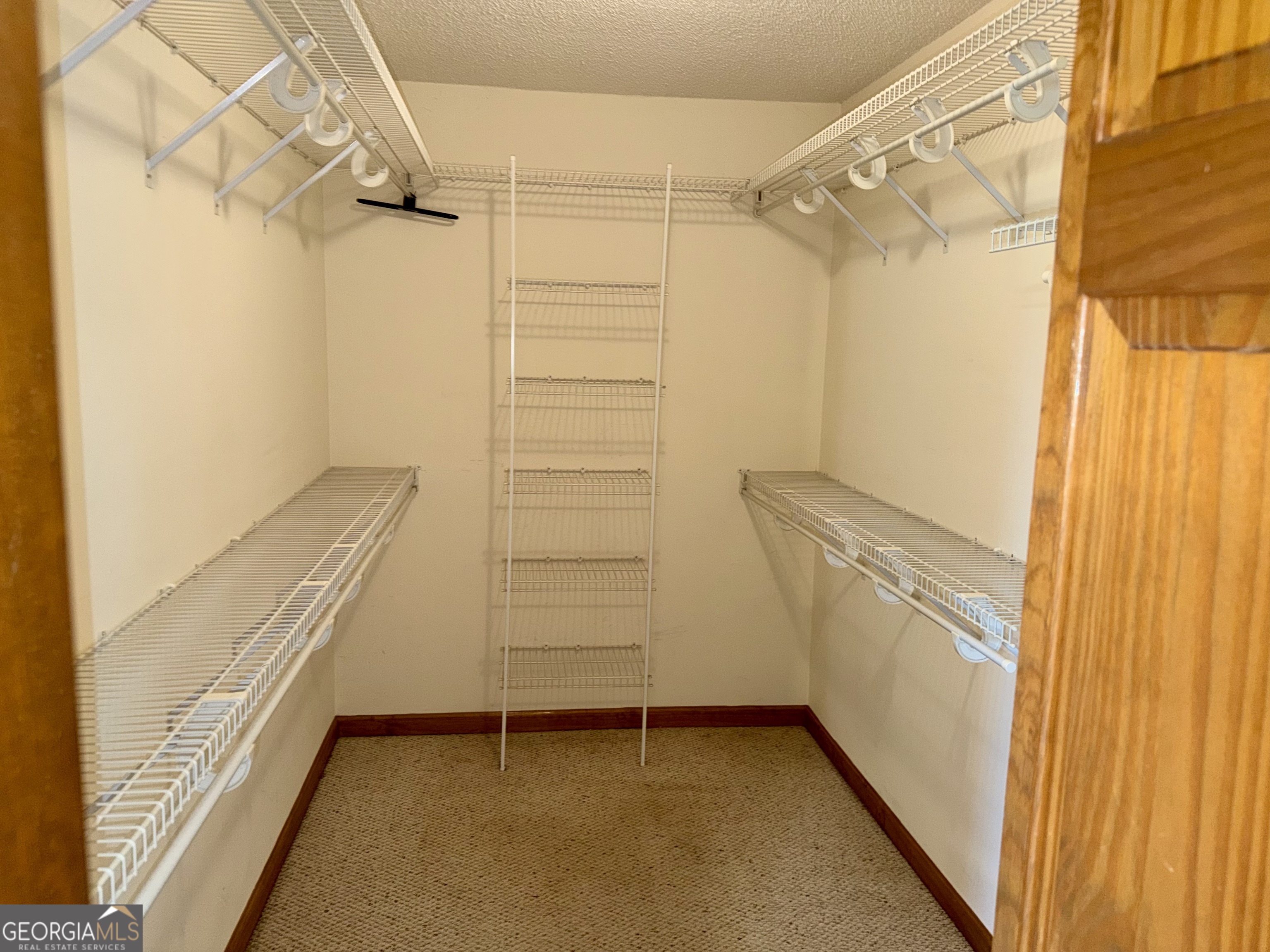 494 Broad Street Bowman, GA 30624 - Photo 36 of 65 a view of walk in closet with empty racks
