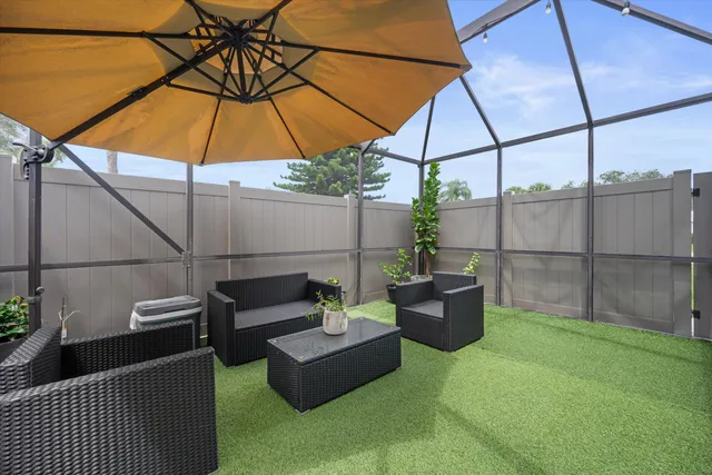 a view of a couches in the patio