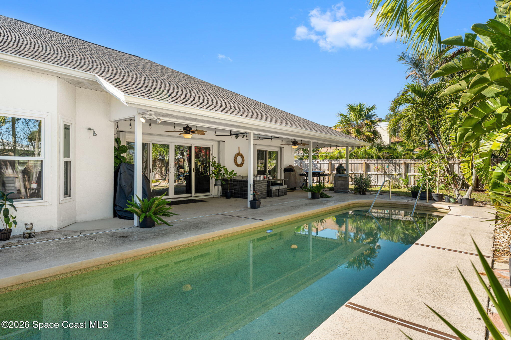 482 Veracruz Boulevard Indialantic, FL 32903 - Photo 28 of 45 a view of a house with a swimming pool