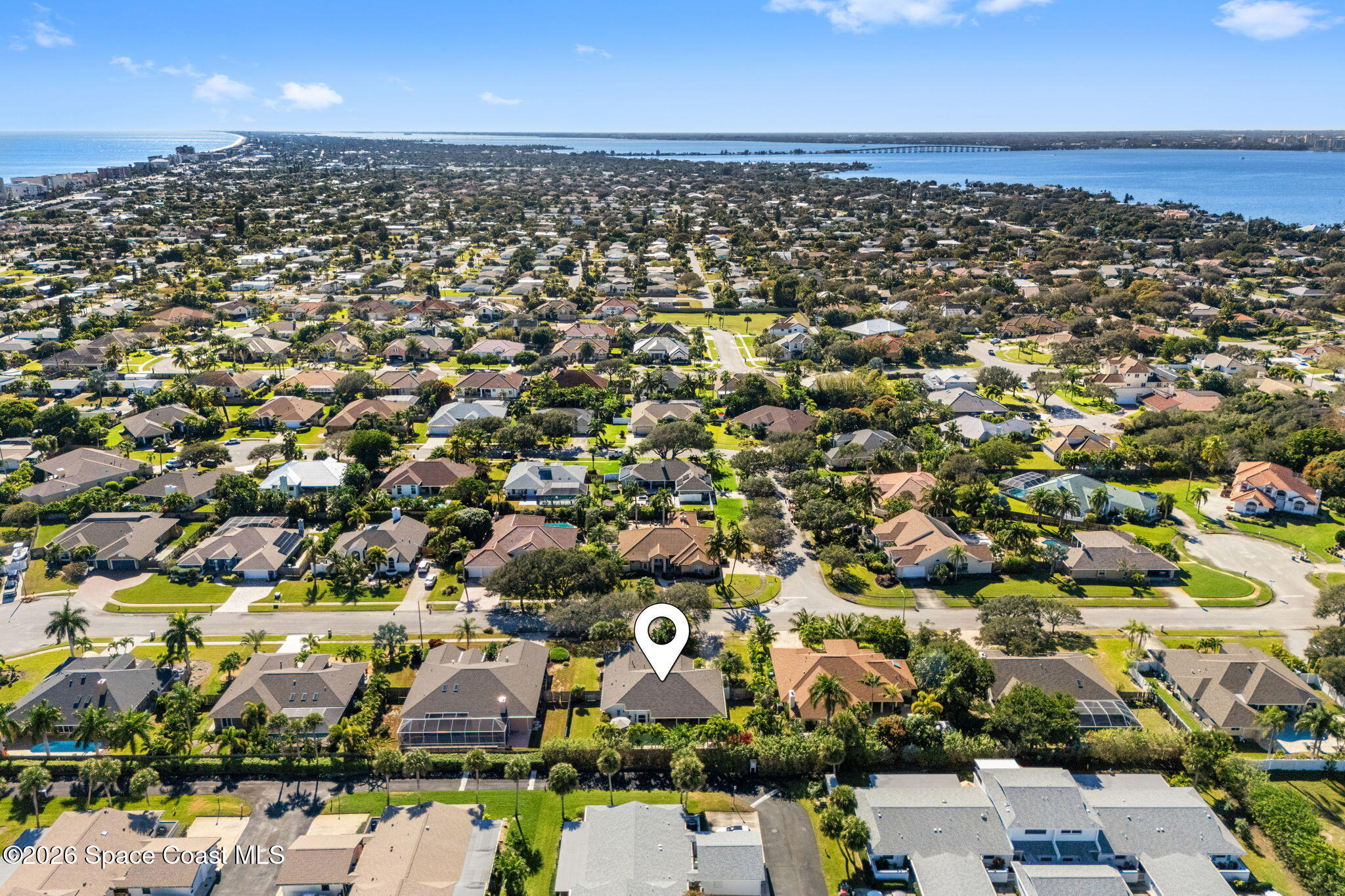 482 Veracruz Boulevard Indialantic, FL 32903 - Photo 42 of 45 an aerial view of residential houses with outdoor space