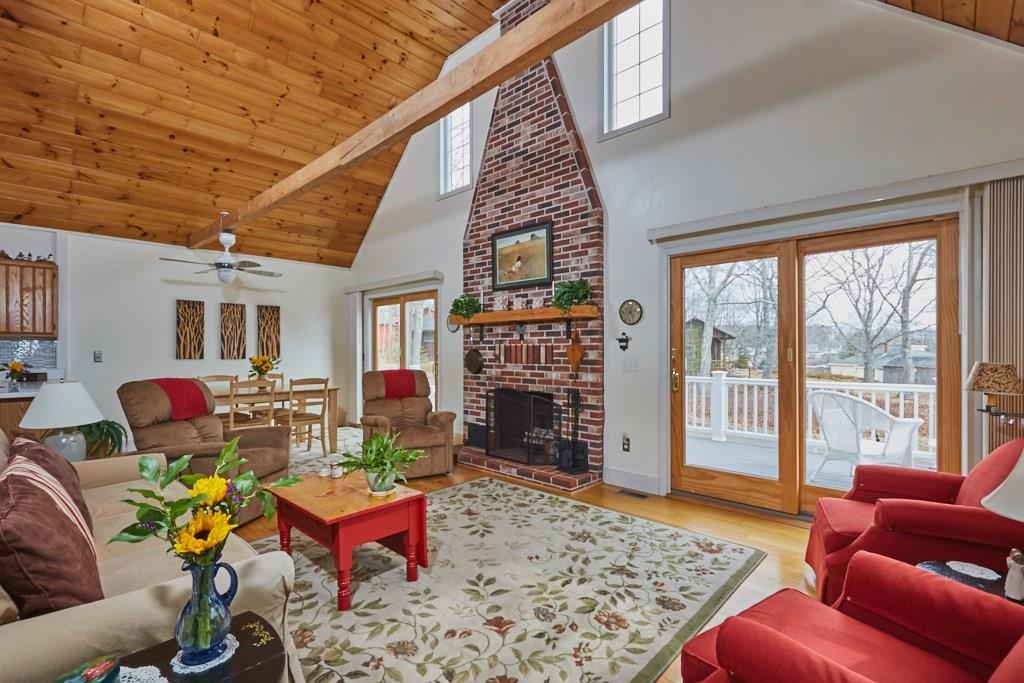 8 Hackelton Road Chamberlain, ME 04541 - Photo 8 of 28 Living Room with Wood burning fireplace