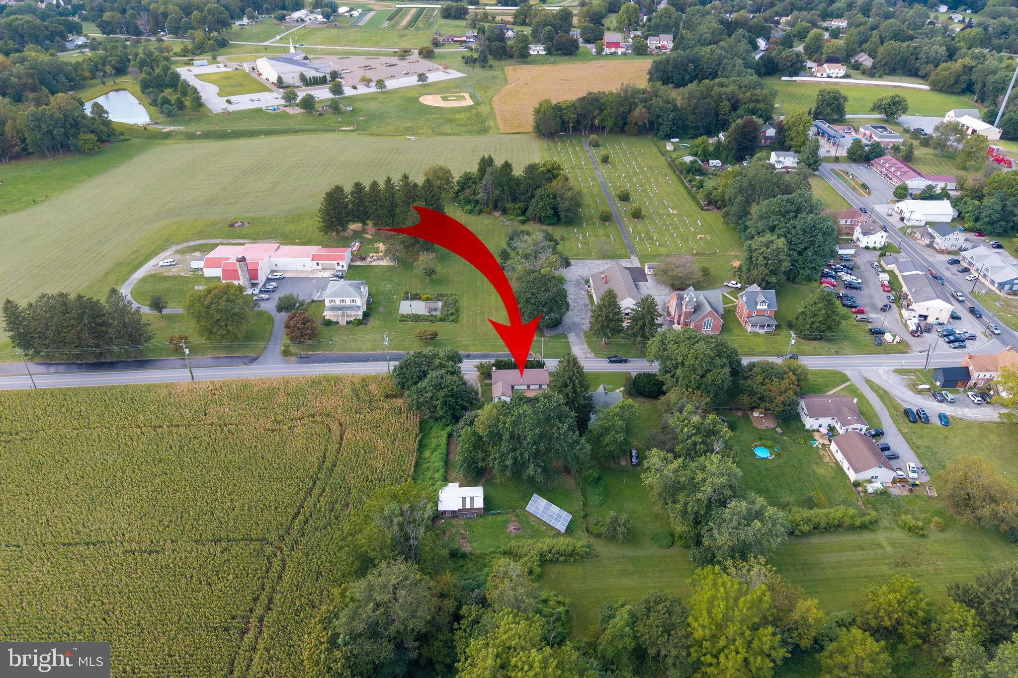 1011 State Road Lincoln University, PA 19352 - Photo 13 of 55 Aerial showing part of the village