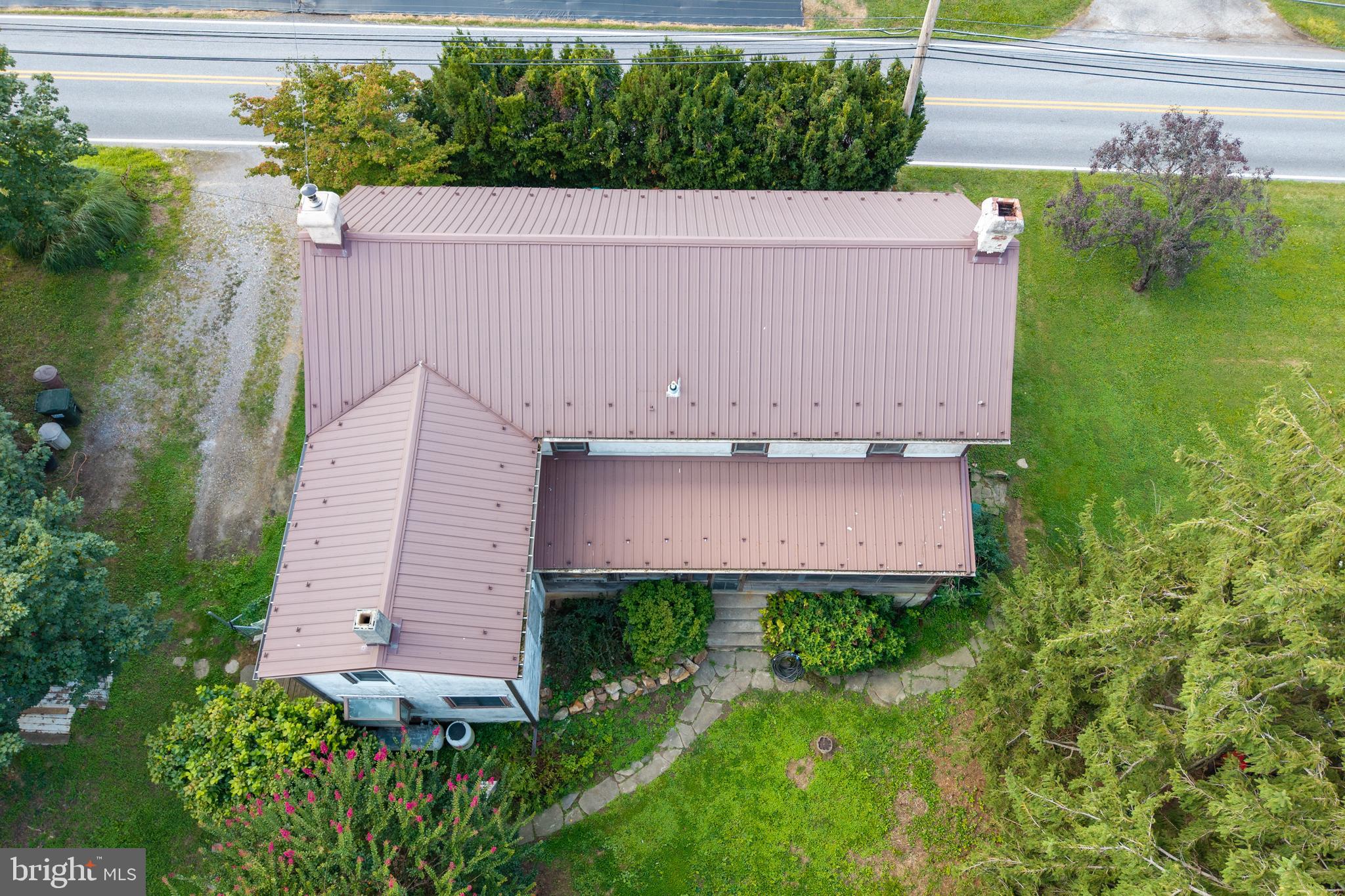 1011 State Road Lincoln University, PA 19352 - Photo 8 of 55 Aerial rear view showing full metal roof