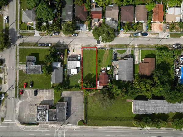 an aerial view of a houses