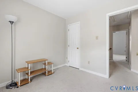 a view of a room with table and chair