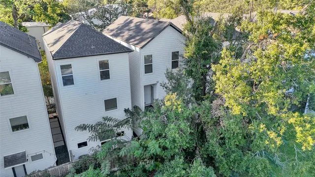a view of a house with a street