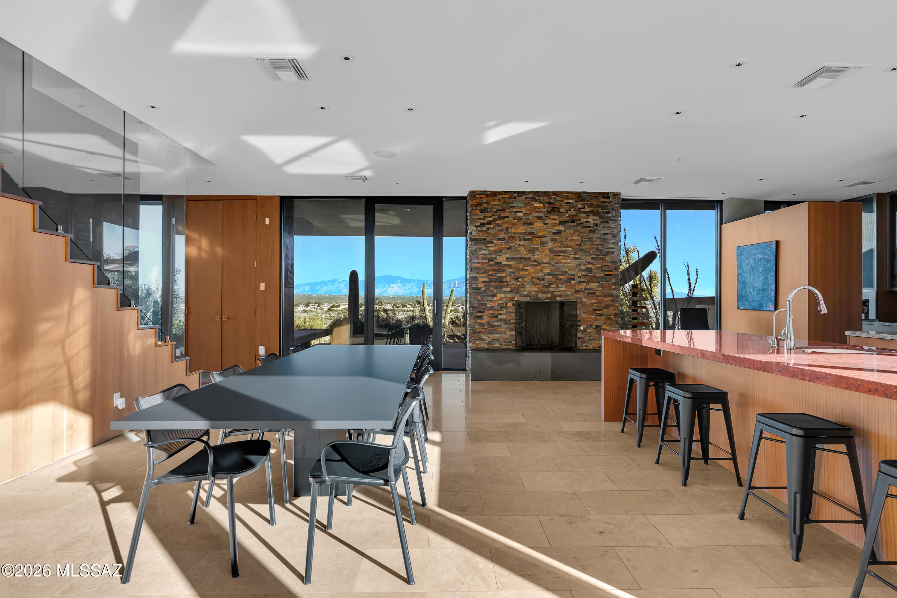9971 North Silverbell Road Marana, AZ 85653 - Photo 9 of 34 a view of a dining room with furniture window and outside view
