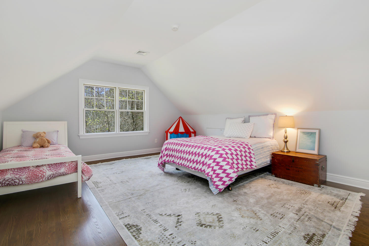 729 Cheese Spring Road New Canaan, CT 06840 - Photo 23 of 37 a bedroom with a bed and a window