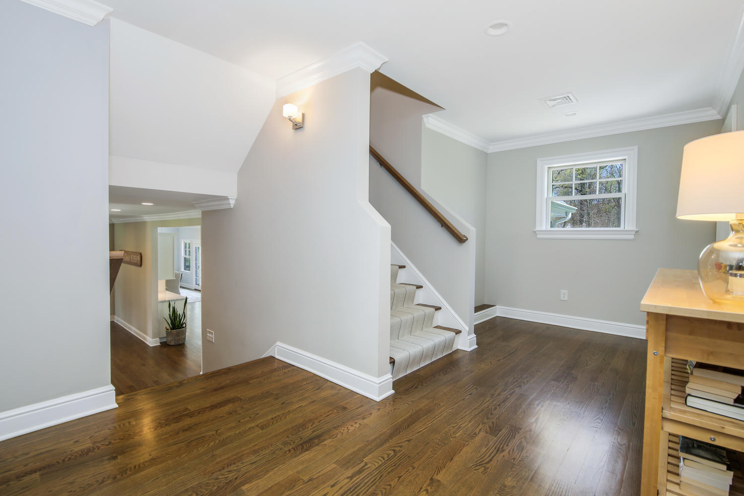 729 Cheese Spring Road New Canaan, CT 06840 - Photo 27 of 37 a view of entryway and hall with wooden floor
