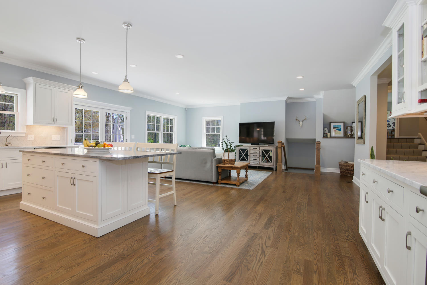 729 Cheese Spring Road New Canaan, CT 06840 - Photo 7 of 37 a living room with furniture and flat screen tv