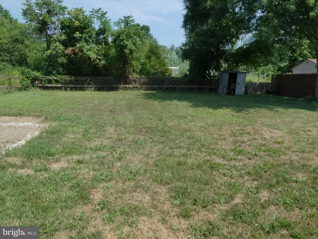 a view of a backyard with a trees