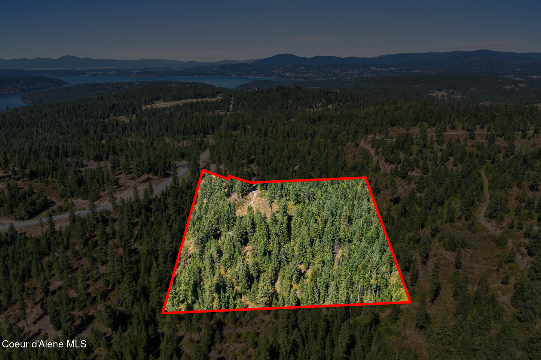 Lot 4 Fsr 439 Harrison, ID 83833 - Photo 13 of 16 Aerial_GothamBayLot-9_Outlined