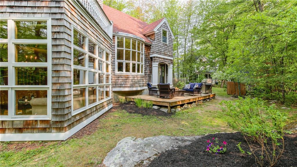 25 Shingle Way Portland, ME 04103 - Photo 2 of 31 Backyard surrounded by private woods