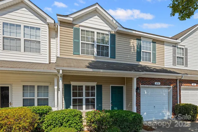 front view of a brick house