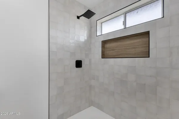 a view of small space with wooden floor