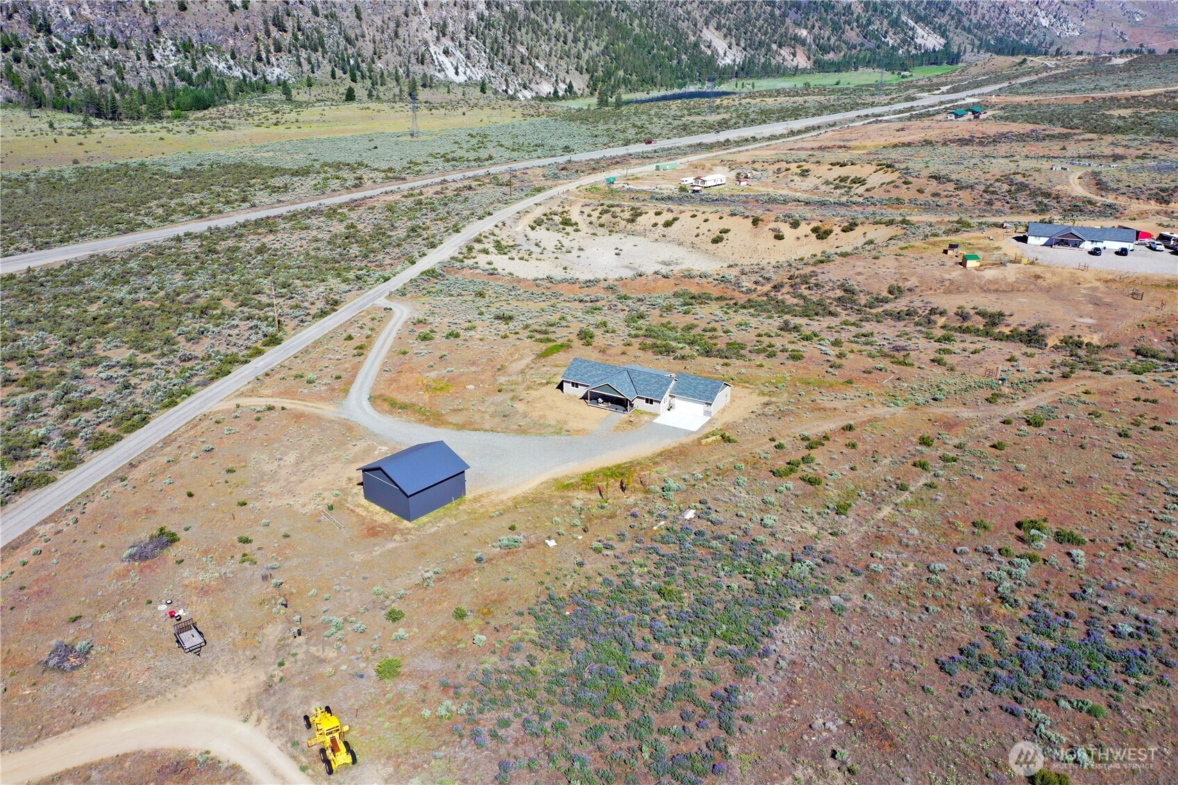 212 Hubbard Road Riverside, WA 98849 - Photo 36 of 39 a view of swimming pool with a yard