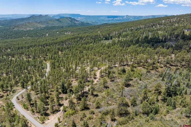 a view of city and mountain