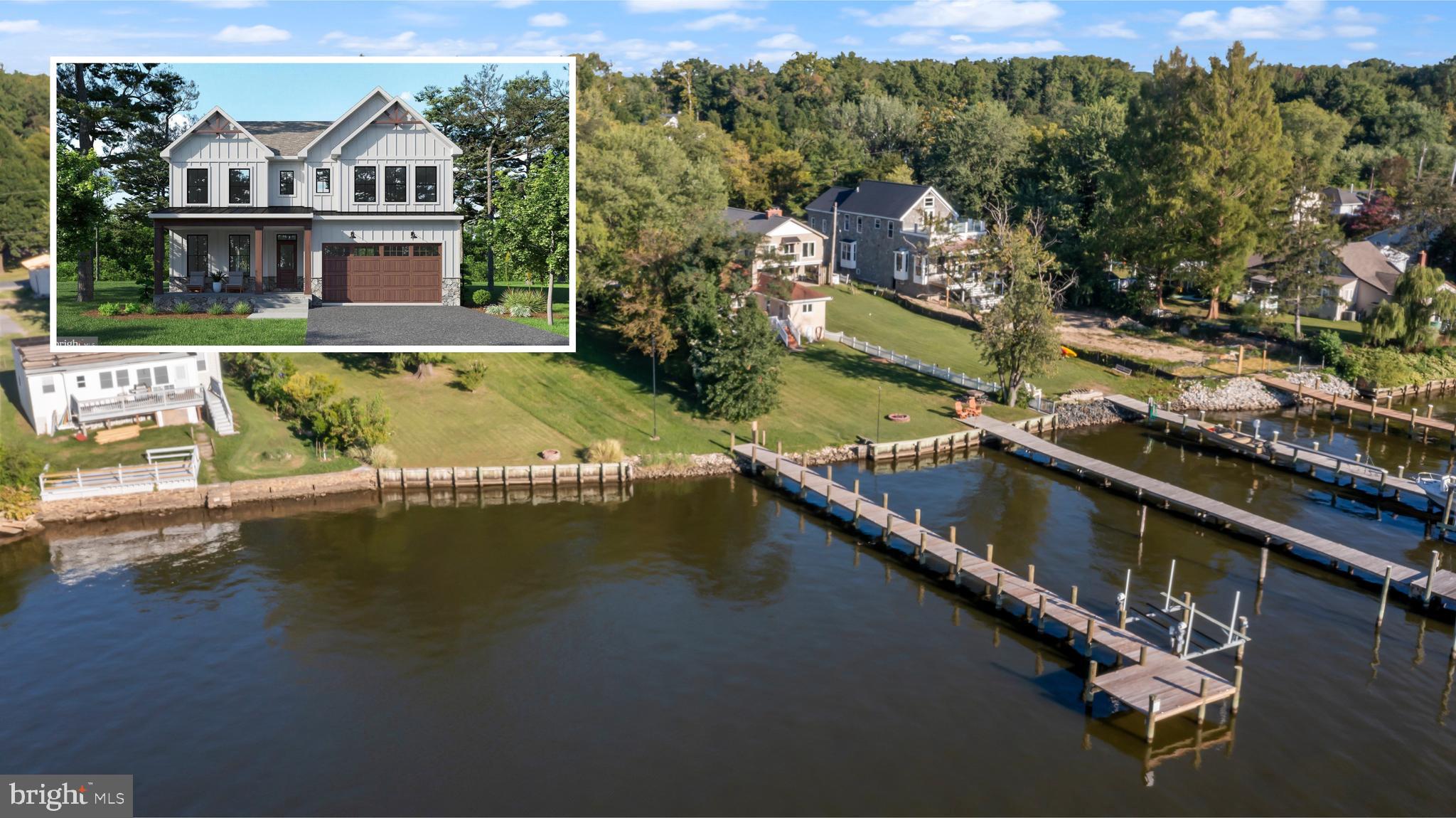 1158 East Riverside Avenue Essex, MD 21221 - Photo 1 of 12 an aerial view of residential houses with outdoor space and river