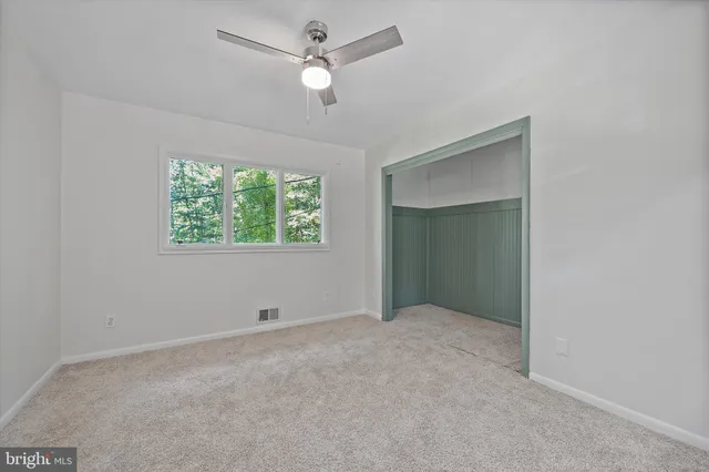 a view of an empty room