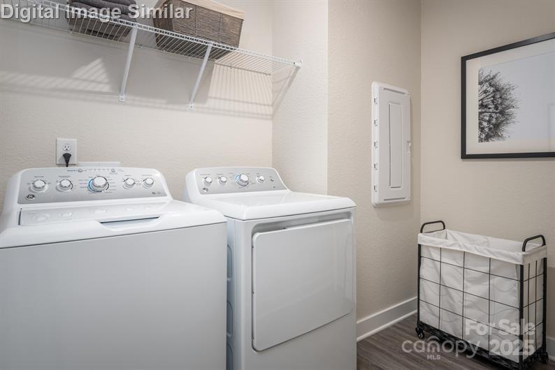 9551 Teamwork Street Northwest Concord, NC 28027 - Photo 15 of 23 a utility room with dryer and washer