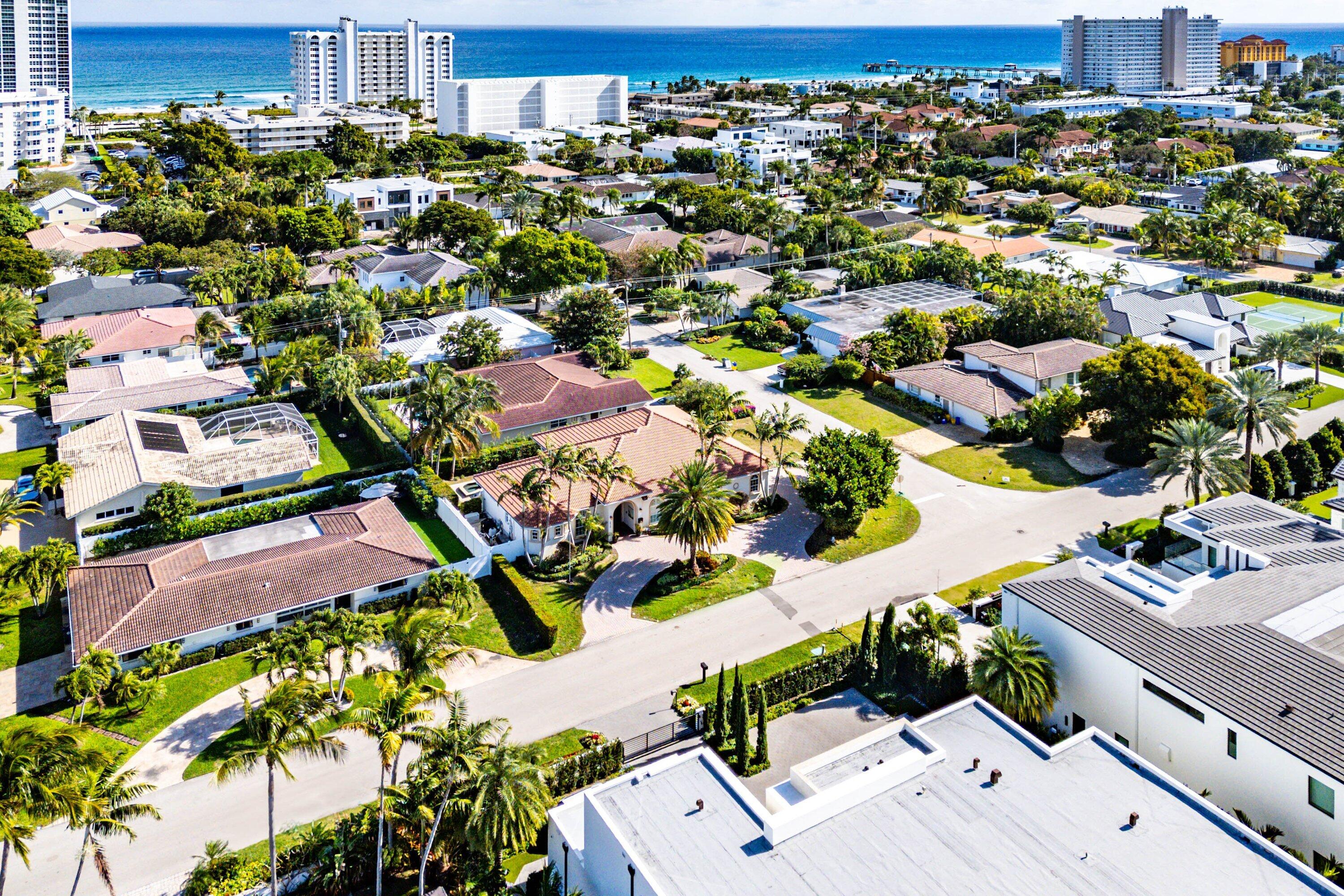 2920 Spanish River Road Boca Raton, FL 33432 - Photo 65 of 75 an aerial view of residential houses with outdoor space