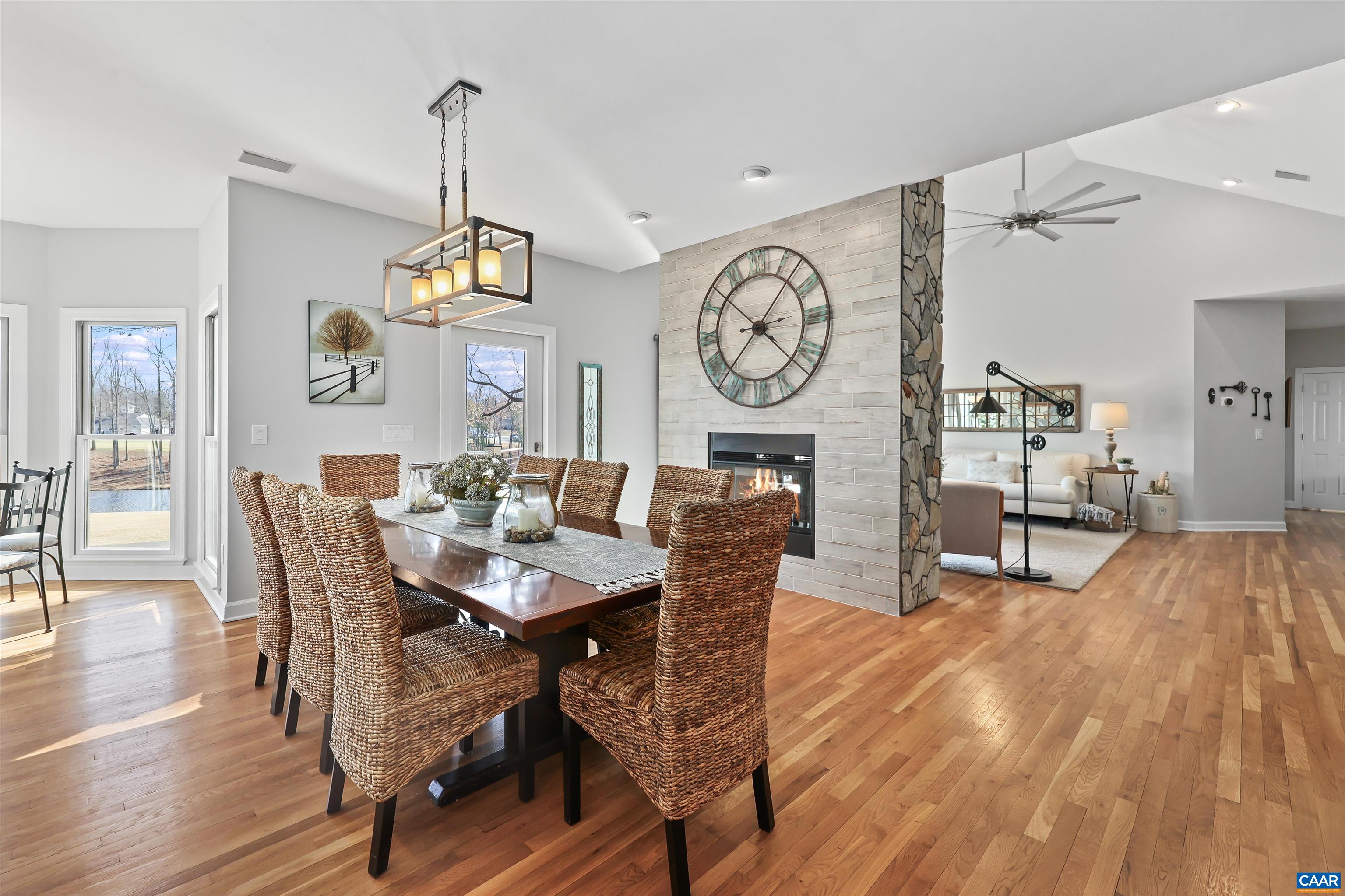 16 Oak Grove Road Palmyra, VA 22963 - Photo 16 of 53 a view of a dining room with furniture window and wooden floor