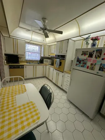 a view of a room with racks