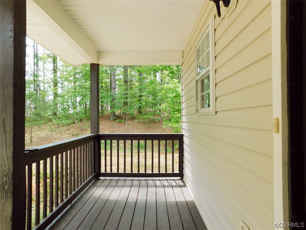 2317 Meherrin Road Meherrin, VA 23954 - Photo 24 of 28 a view of balcony with wooden floor