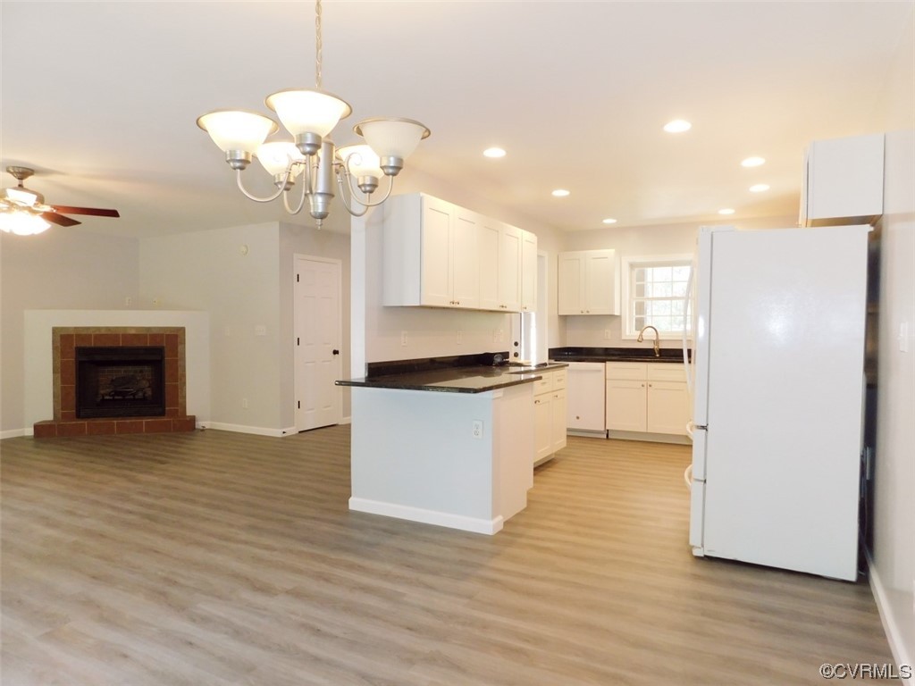 2317 Meherrin Road Meherrin, VA 23954 - Photo 6 of 28 a view of kitchen with granite countertop cabinets and stainless steel appliances