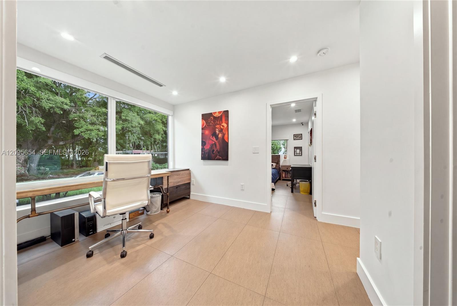 3680 Battersea Road Miami, FL 33133 - Photo 10 of 22 Office area/hallway to bedrooms