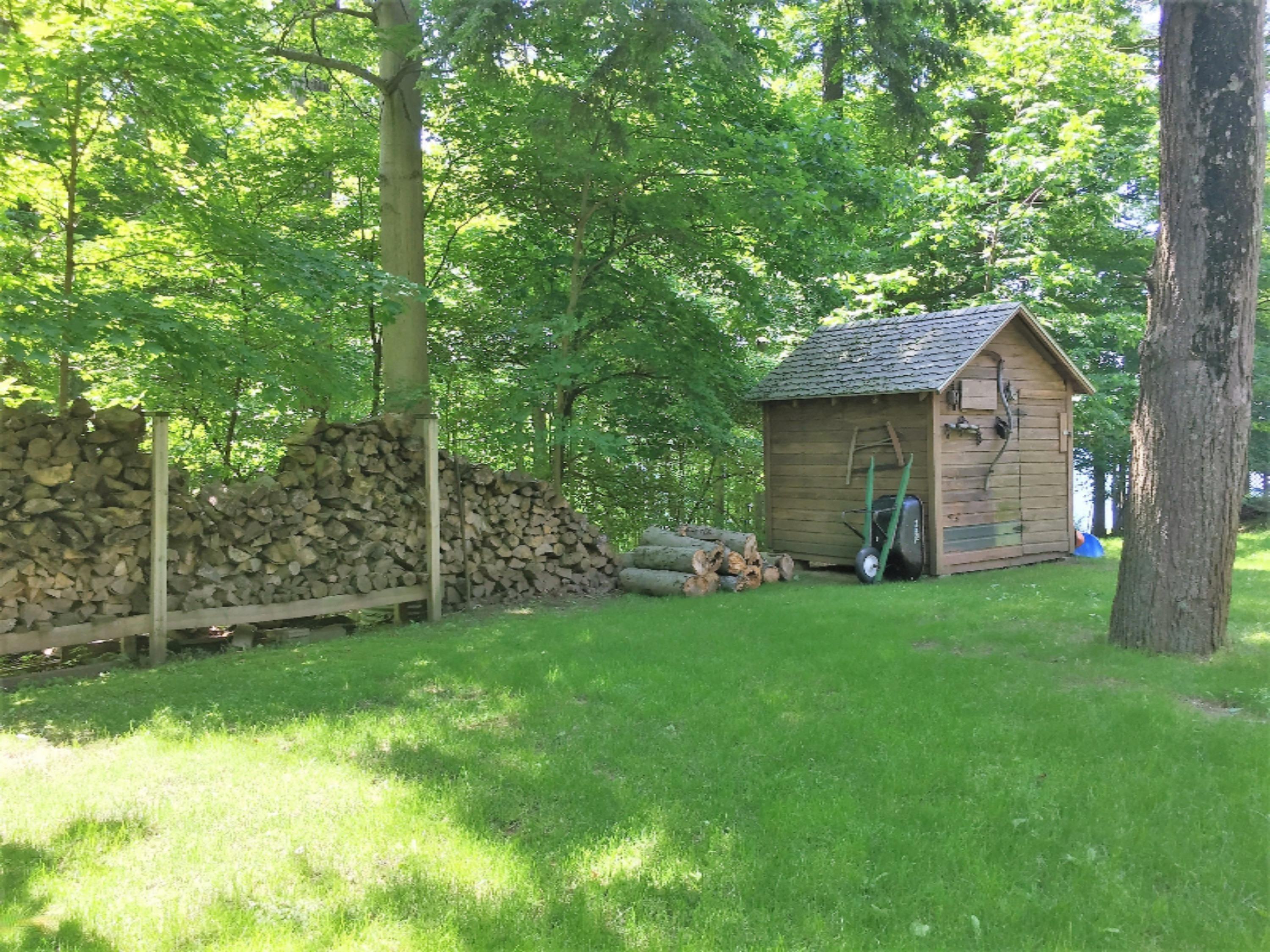 7002 Lakeshore Road Manistee, MI 49660 - Photo 61 of 63 Enough Wood for the Fireplace