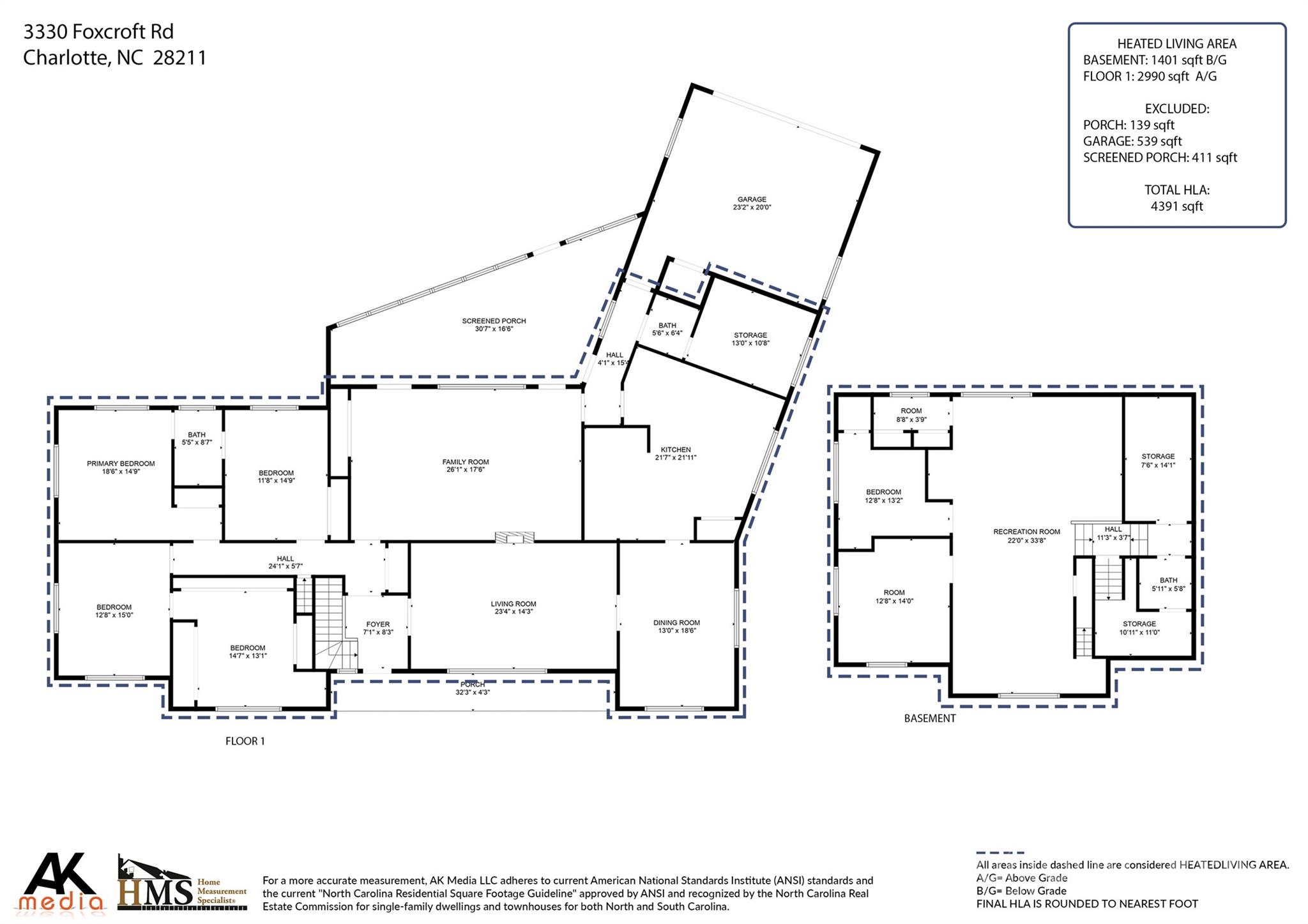 3330 Foxcroft Road Charlotte, NC 28211 - Photo 39 of 39 a picture of floor plan