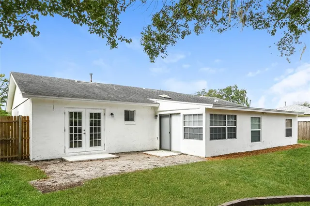 a view of a house with a garden