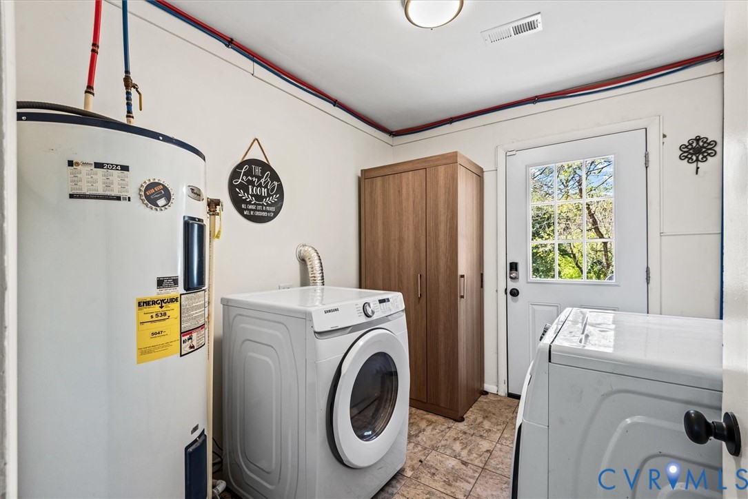 1300 Elon Road Henrico, VA 23229 - Photo 24 of 41 Laundry room with direct access to patio