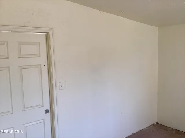 a close up view of door