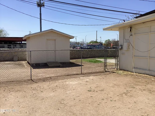 a view of a house with a patio