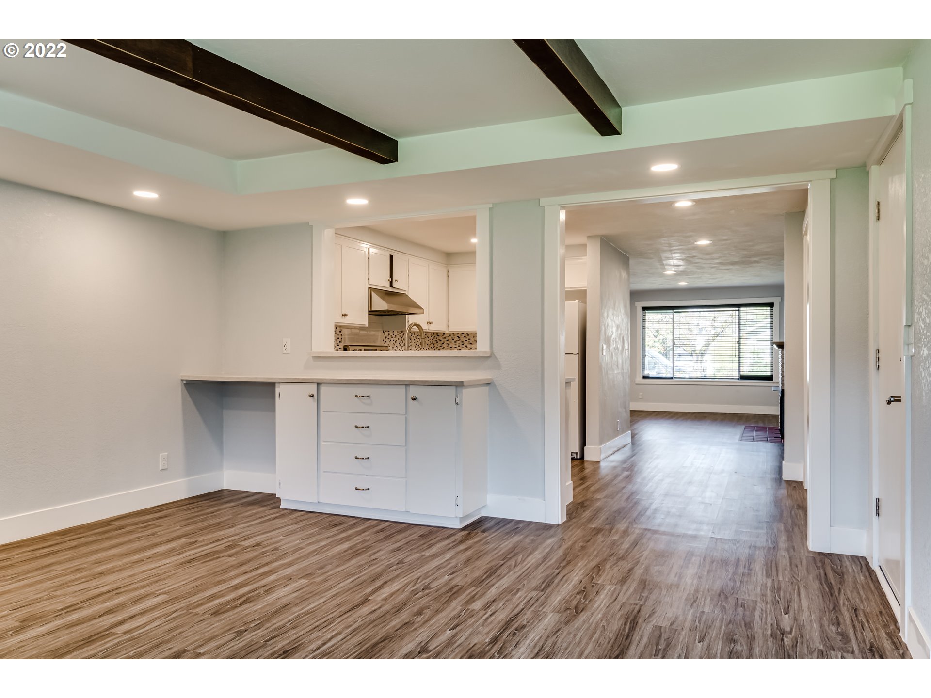 423 F Street Springfield, OR 97477 - Photo 10 of 29 a view interior of kitchen and hall with wooden floor