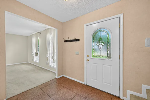 an empty room and with a window