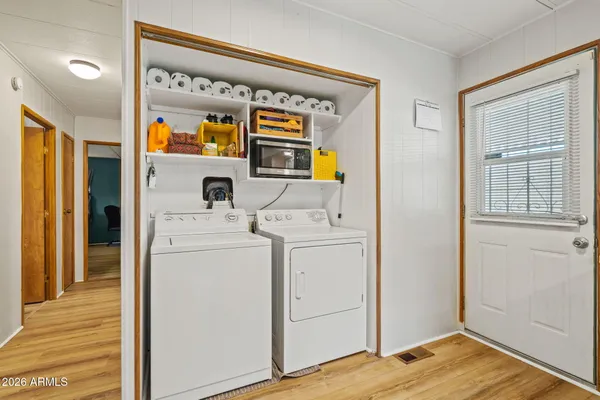 a room with storage and utility