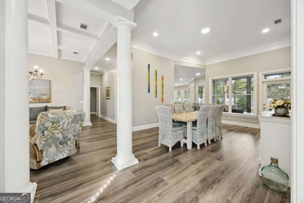 343 Major Wright Road St. Simons, GA 31522 - Photo 6 of 53 a view of a livingroom and dining room