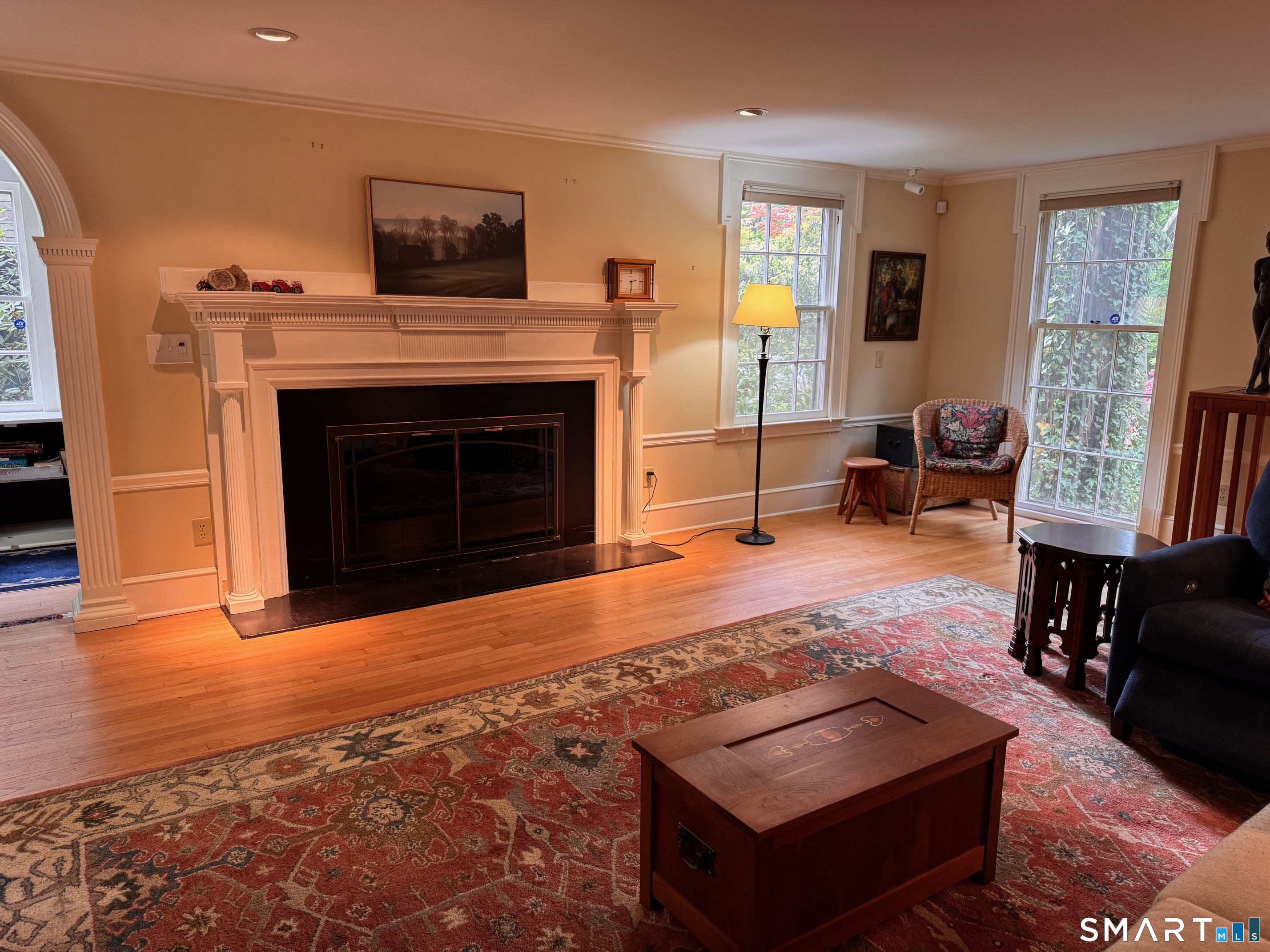 57 Mill Rock Road Hamden, CT 06517 - Photo 4 of 24 a living room with furniture and a fireplace