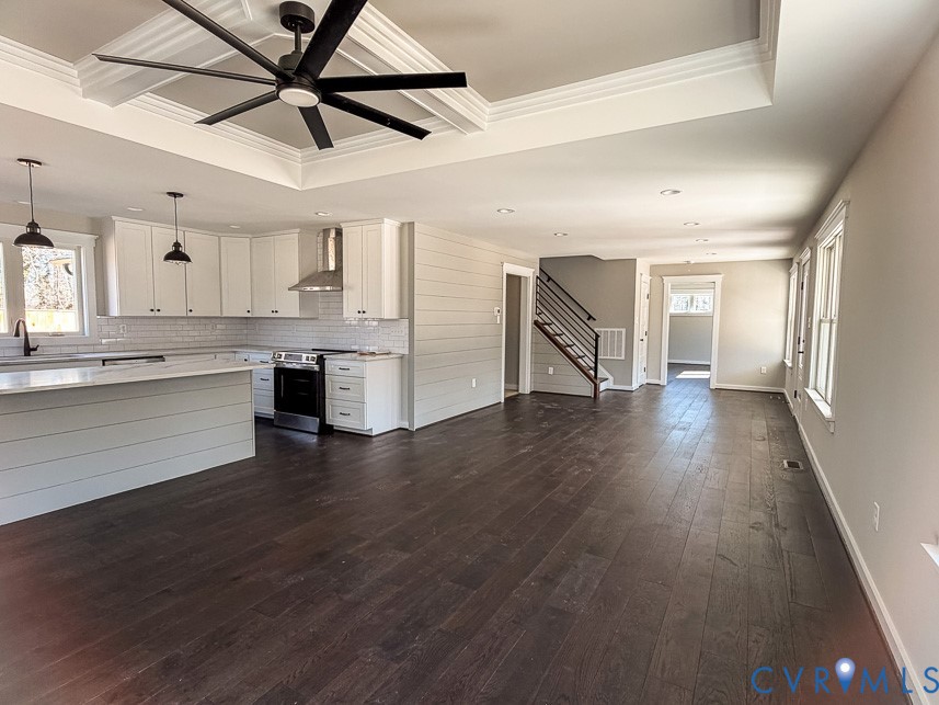 11092 Old Ridge Road Doswell, VA 23047 - Photo 21 of 63 a view of a kitchen center island wooden floor and stainless steel appliances