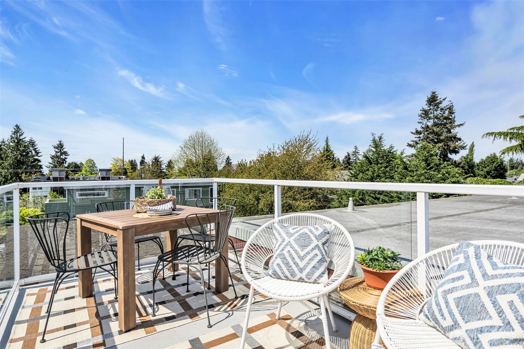 722 North 92nd Street, Unit 1 Seattle, WA 98103 - Photo 26 of 33 a view of a patio with wooden floor