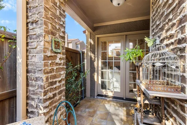 a balcony view with a outdoor space
