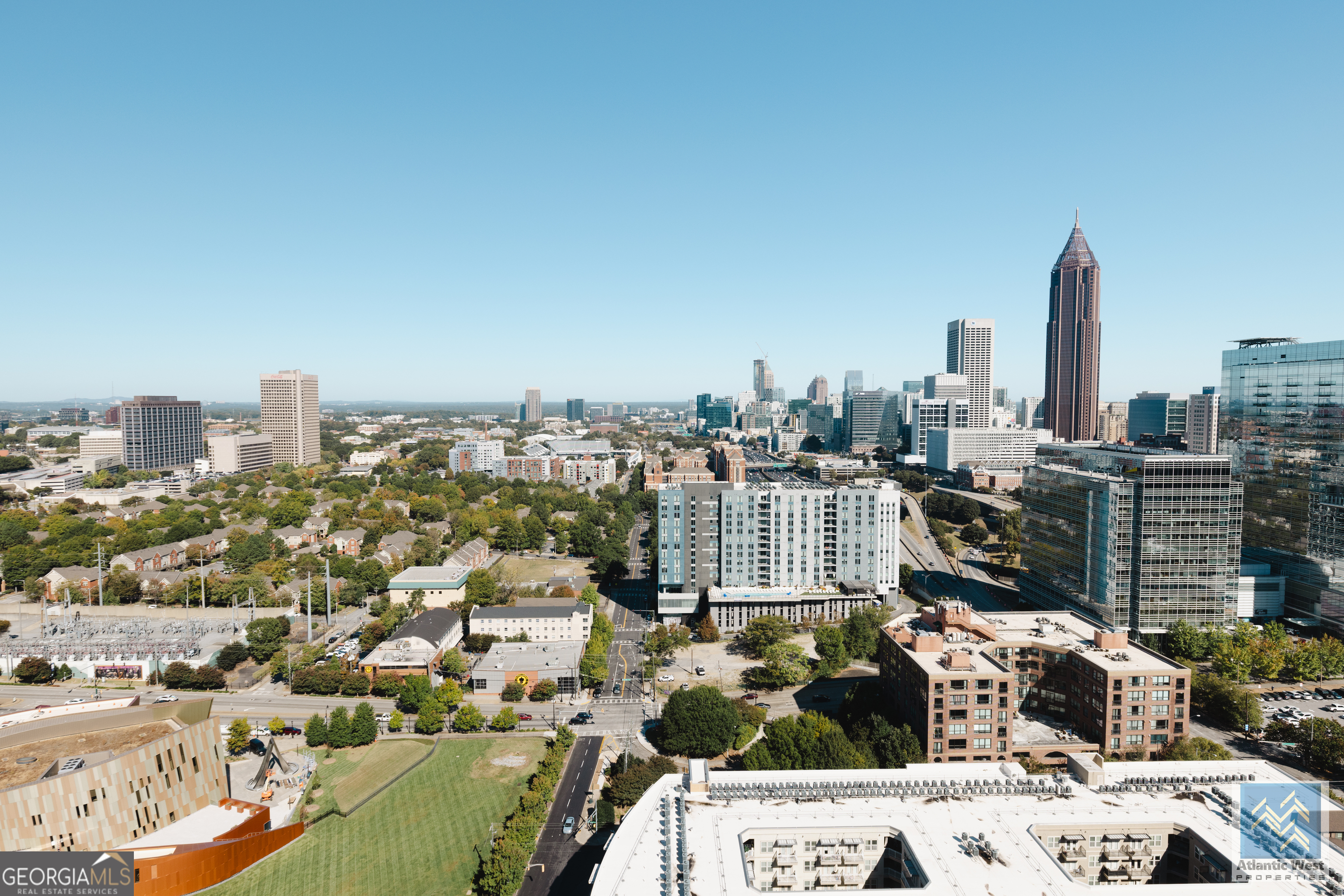 285 Centennial Olympic Park Drive Northwest, Unit 1106 Atlanta, GA 30313 - Photo 40 of 44 a city view with tall buildings